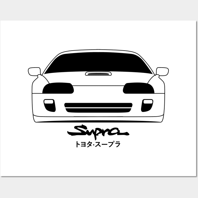 Toyota Supra 2JZ GTE JDM Car Wall Art by petrolhead
